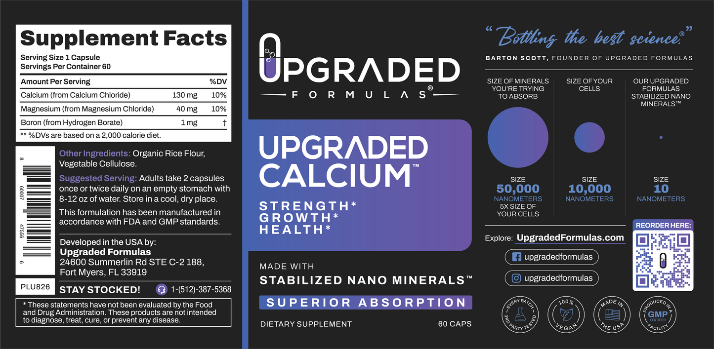 Upgraded Calcium 60 ct Capsules