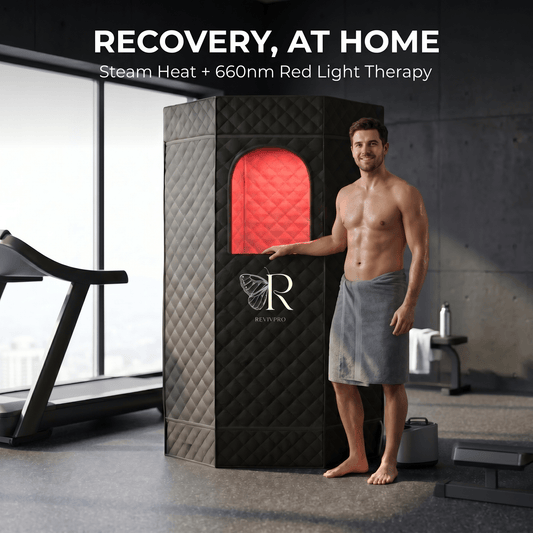 Red Light Therapy Sauna · Half Price of $399 SaunaPro | RevivPro