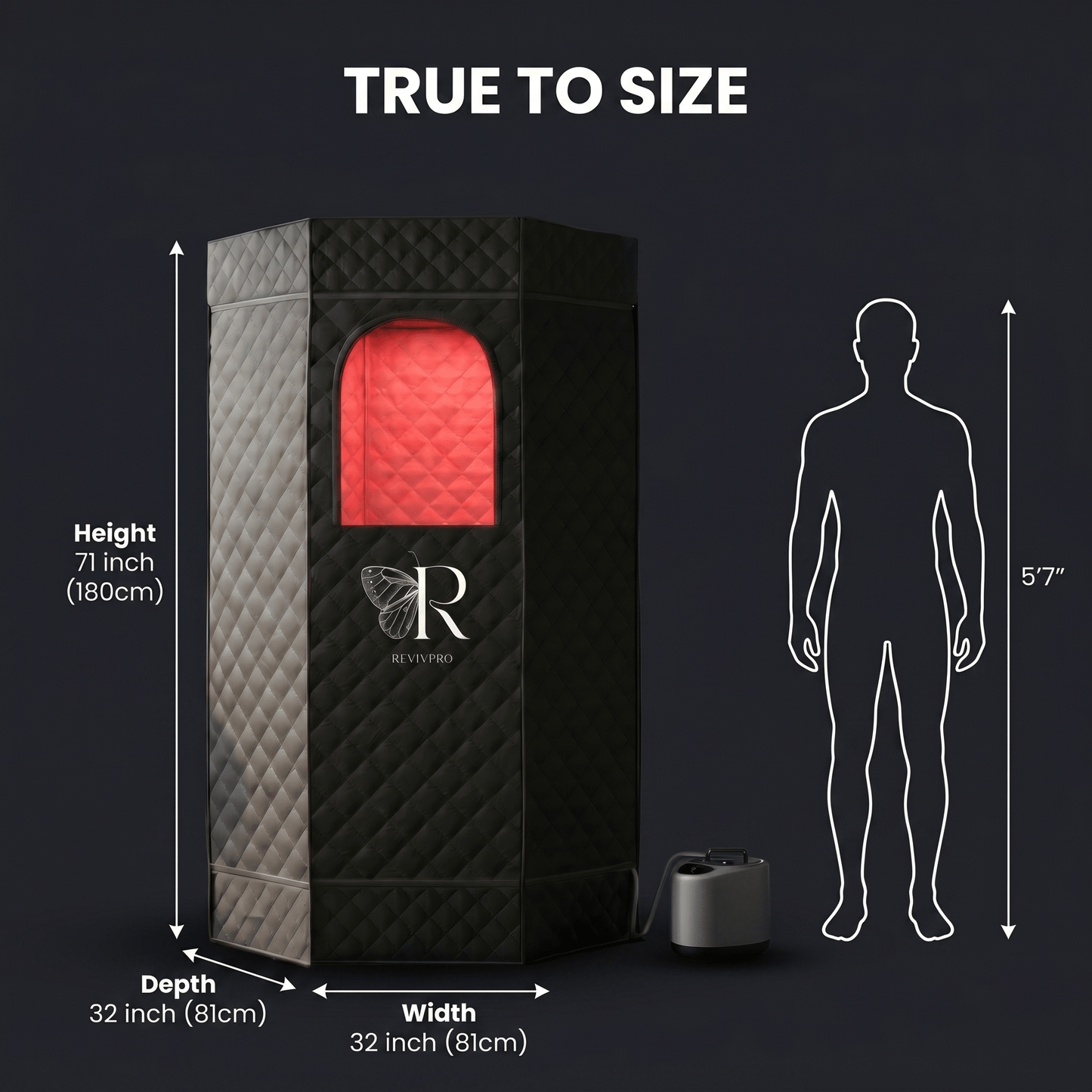 Red Light Therapy Sauna · Half Price of $399 SaunaPro | RevivPro